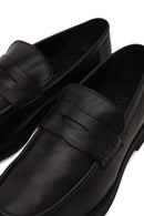 Erkek Siyah Deri Casual Loafer | Derimod
