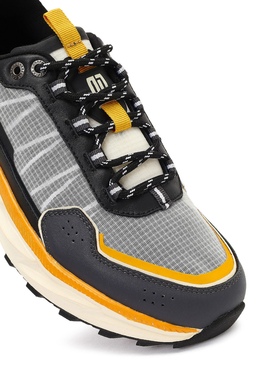 Derimod Studio Men's Black Lace-Up Thick-Soled Sneaker