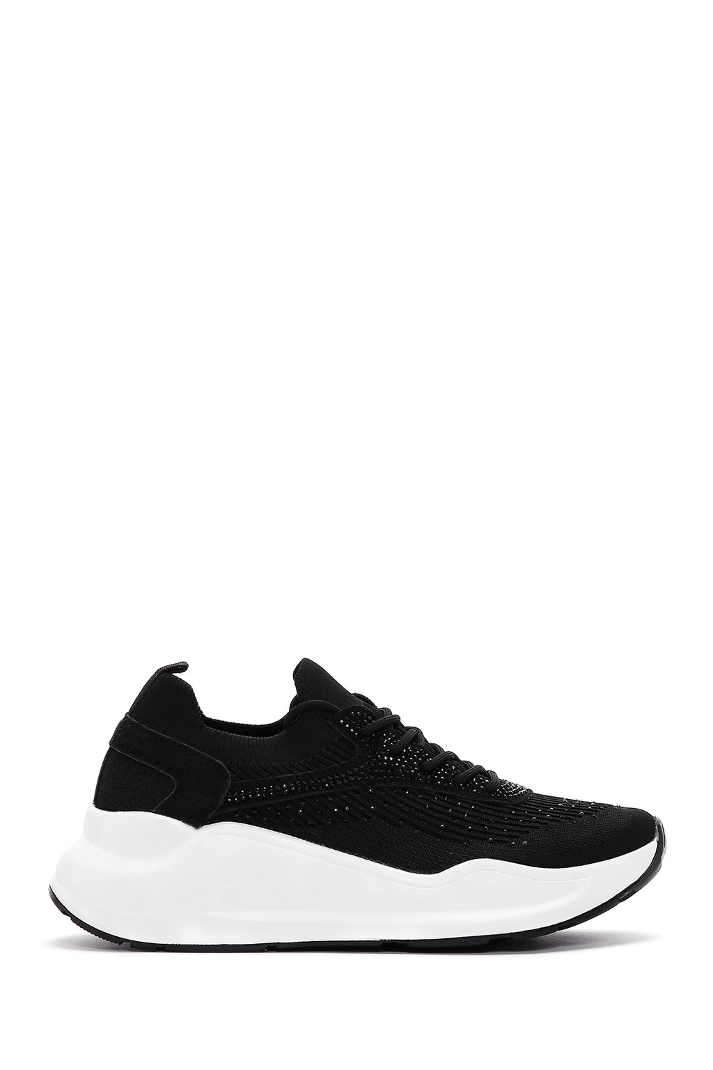 Kadın Siyah Kalın Tabanlı Sneaker