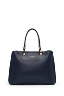 Women's Navy Blue Long Strap Classic Handbag | Derimod