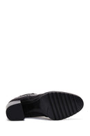 Women's Black Leather Heeled Chelsea Boots | Derimod