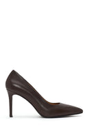 Woman Brown Thin-heeled Leather Stiletto | Derimod