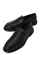 Erkek Siyah Deri Casual Loafer | Derimod