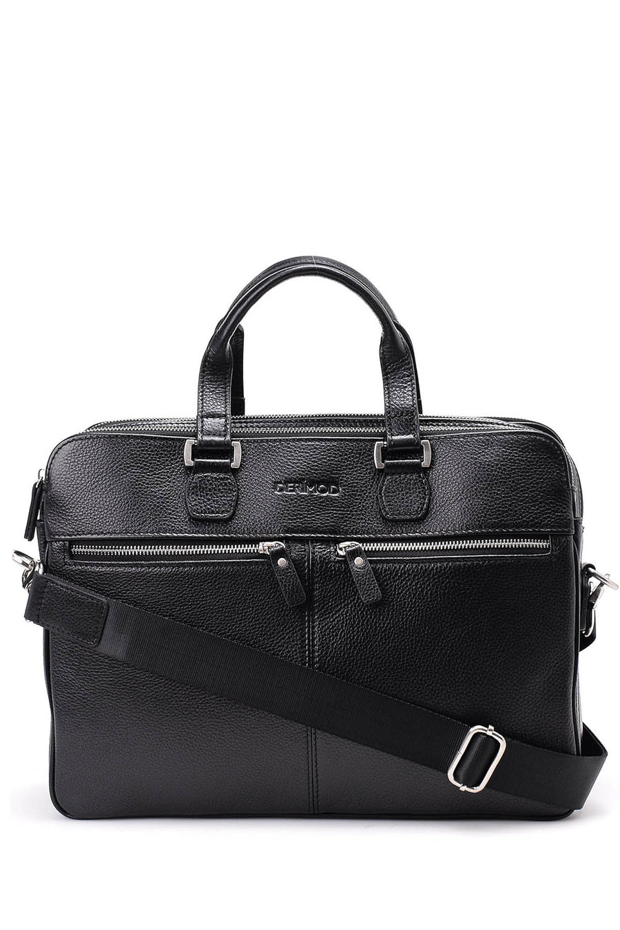 Men's Black Leather Bag 18SBD3056FT | Derimod