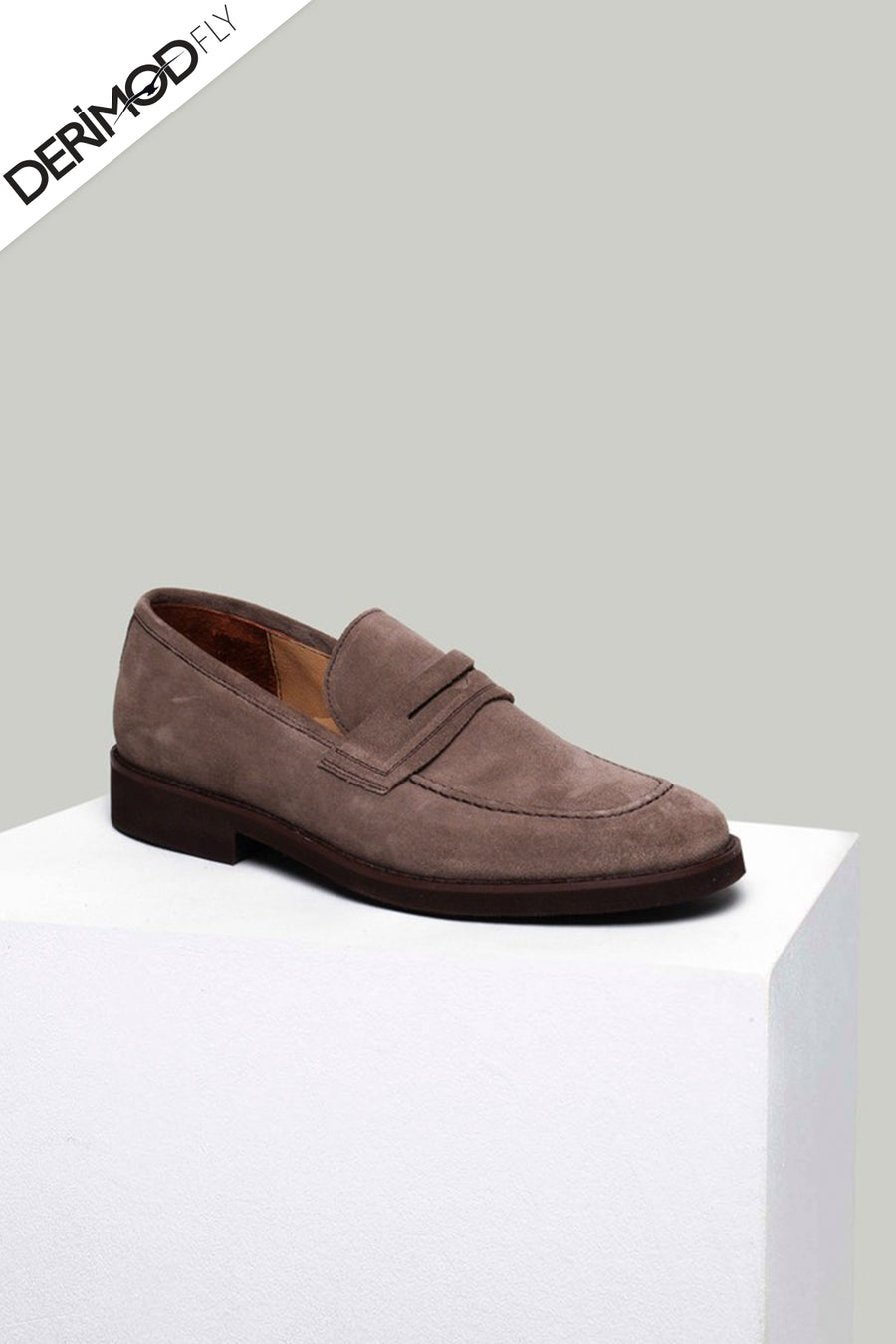 Brown Men's Suede Shoes 18SFD303410 | Derimod