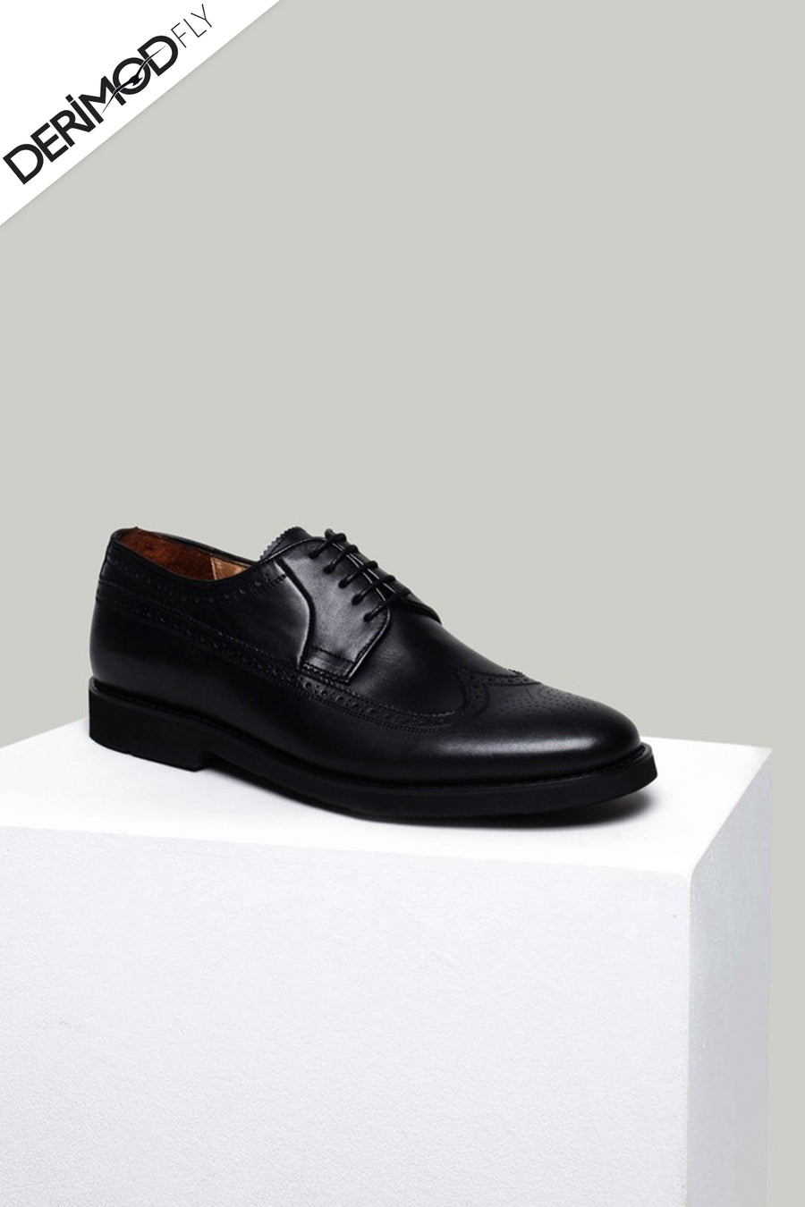 Black Men's Leather Shoes 18SFD303618 | Derimod