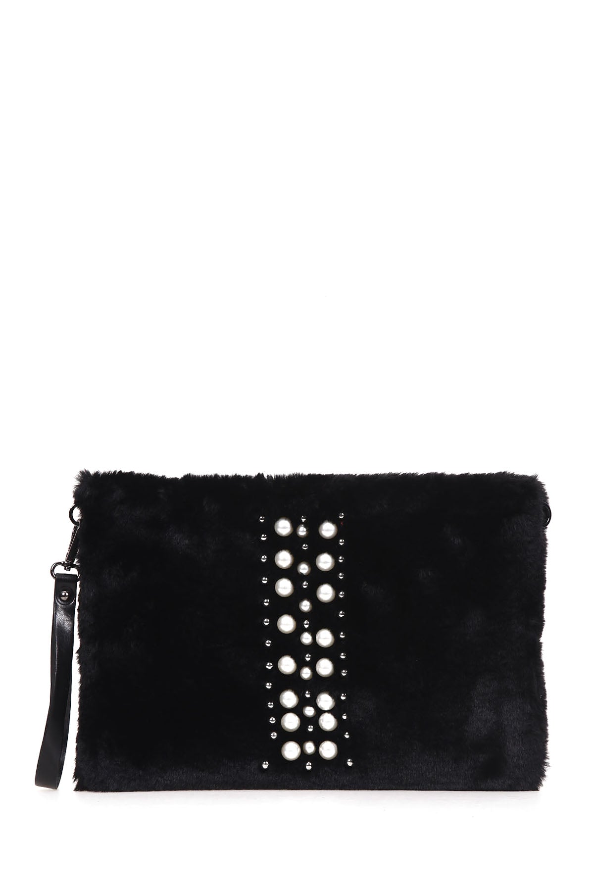 Kadın İncili Peluş Poryföy Çanta 18WBD2428PH | Derimod