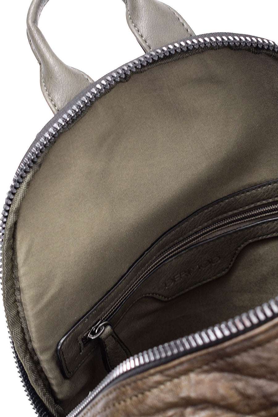 Women's Green Faux Leather Backpack