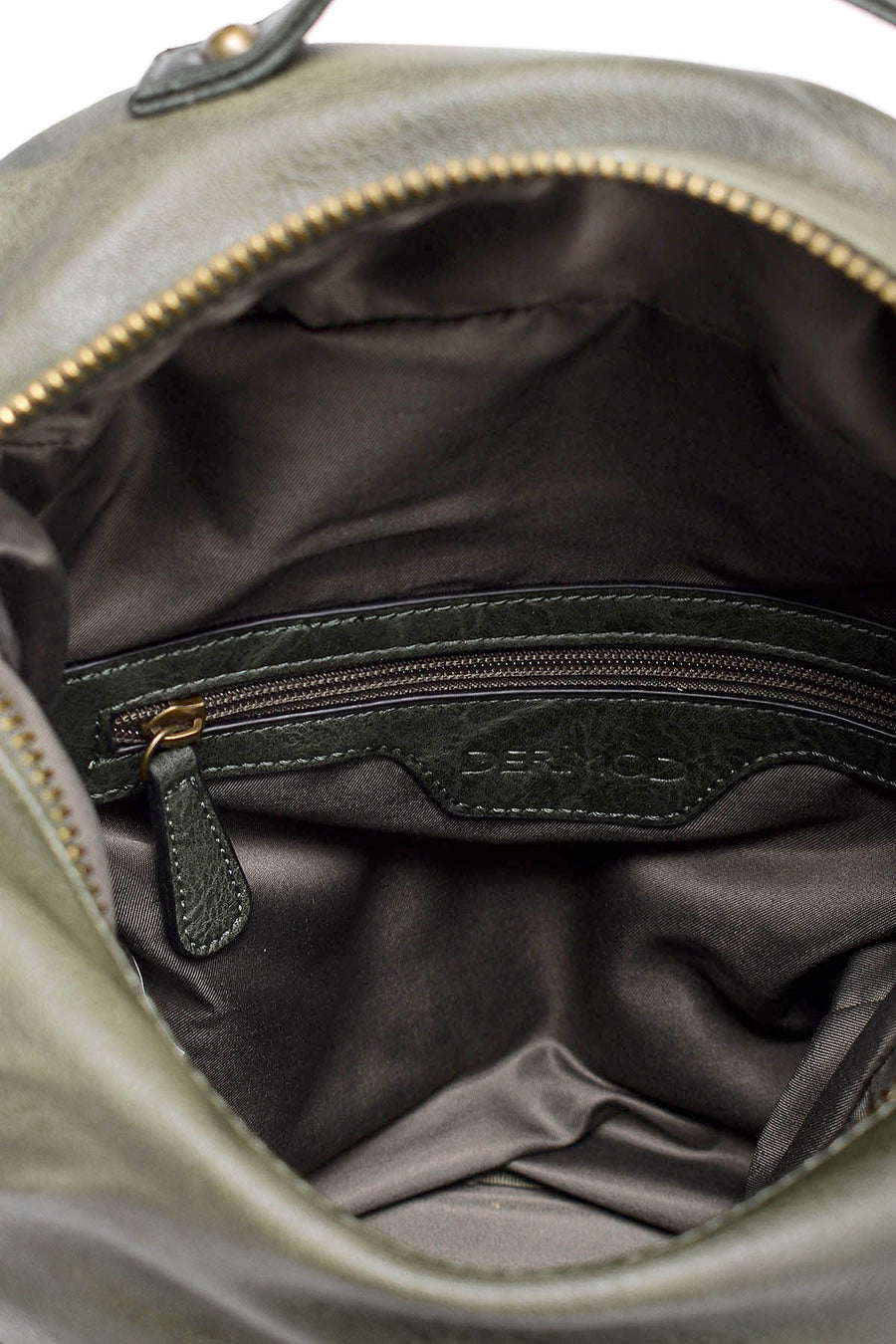 Women's Green Faux Leather Backpack
