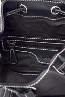 Women's Black Synthetic Leather Backpack | Derimod