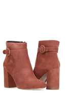 Kadın Topuklu Süet Bot | Derimod