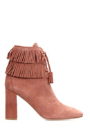 Women's Tasseled Suede Boots | Derimod