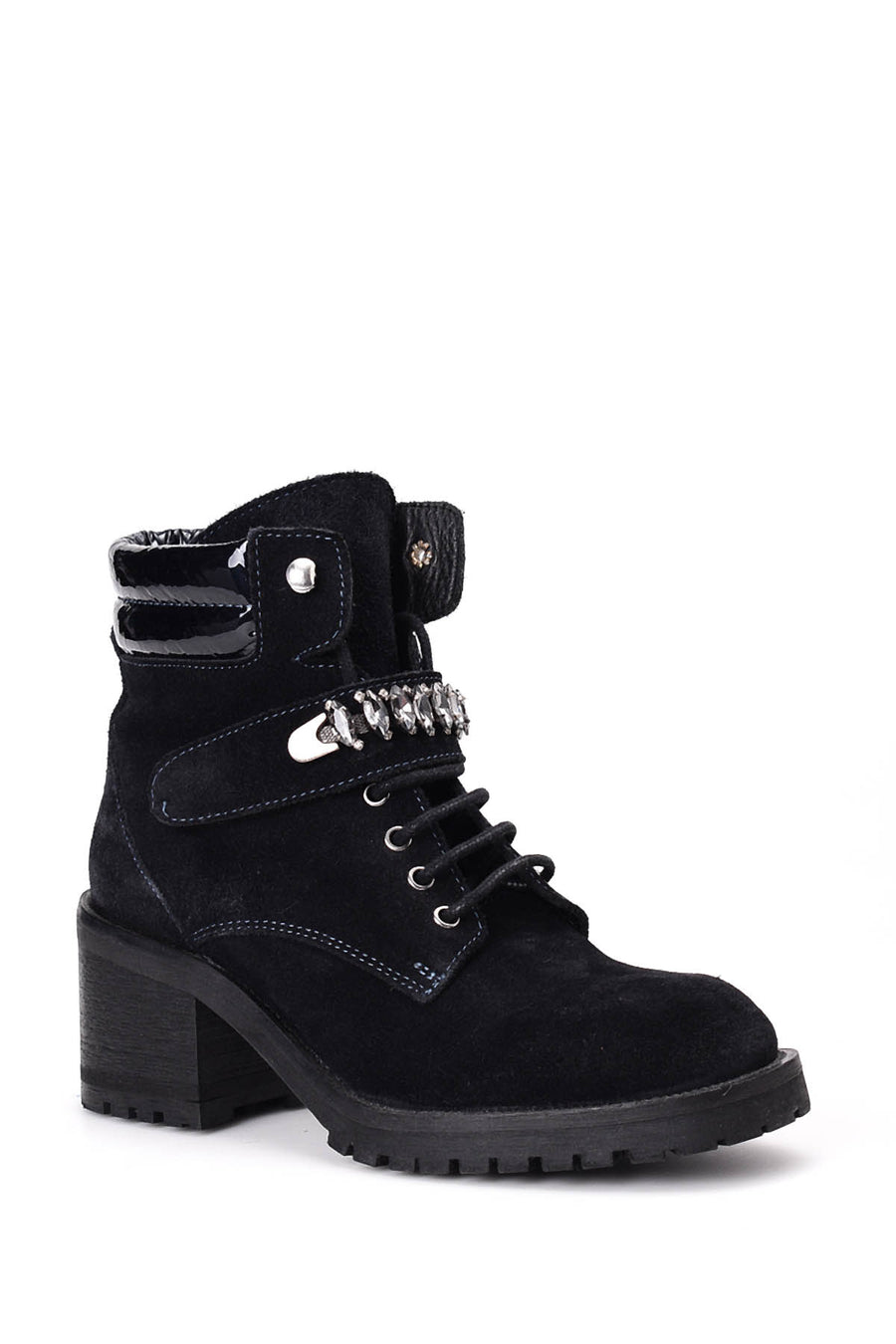 Women's Suede Studded Detailed Boots