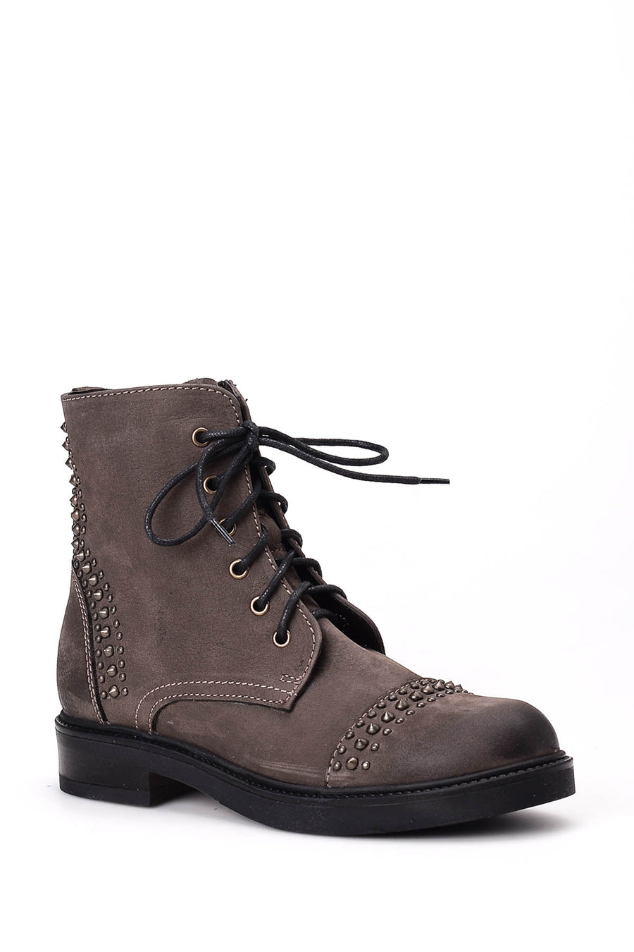 Women's Suede Studded Detailed Boots