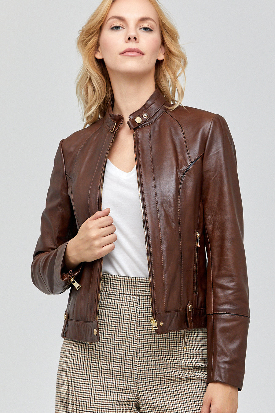 Irma Women's Brown Coat 18WGE546447 | Derimod