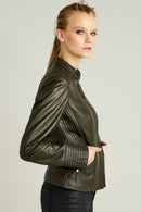 Nıta Women's Leather Jacket | Derimod