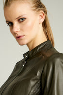 Nıta Women's Leather Jacket | Derimod