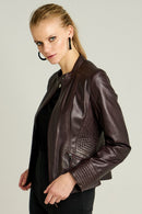 NITA WOMEN'S LEATHER JACKET | Derimod