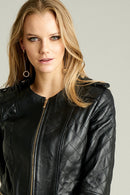 Lopez Women's Leather Jacket | Derimod