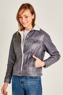 Western Kadın Lacivert Mont | Derimod