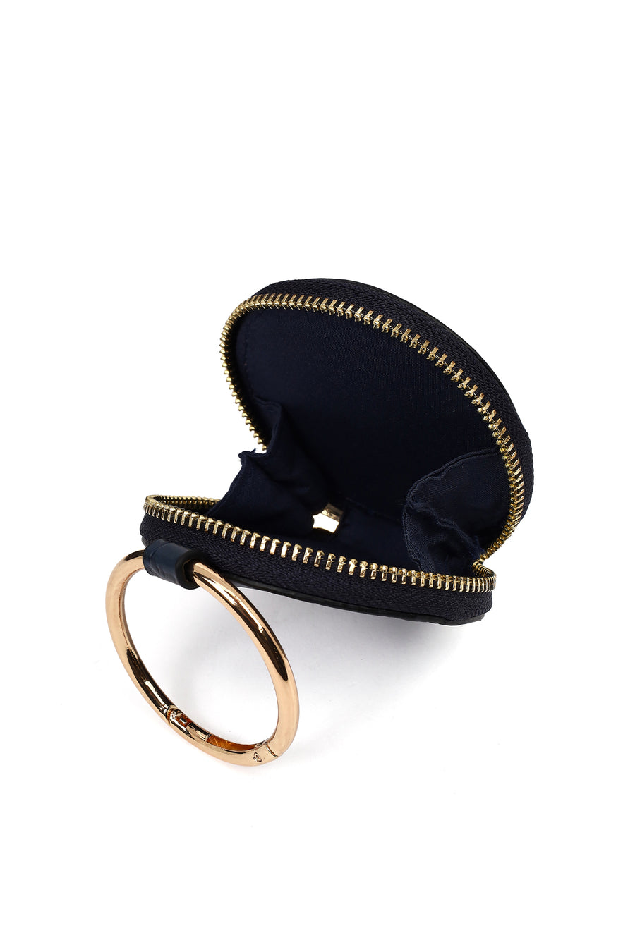 Women's Navy Blue Long Strap Mini Classic Handbag
