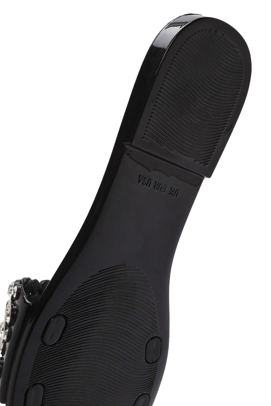 Women's Black Stone Jelly Slippers