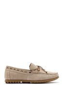 Erkek Bej Süet Deri Casual Loafer | Derimod