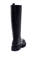 Women's Leather Thick Soled Boots | Derimod