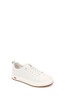 Erkek Beyaz Bağcıklı Deri Sneaker | Derimod