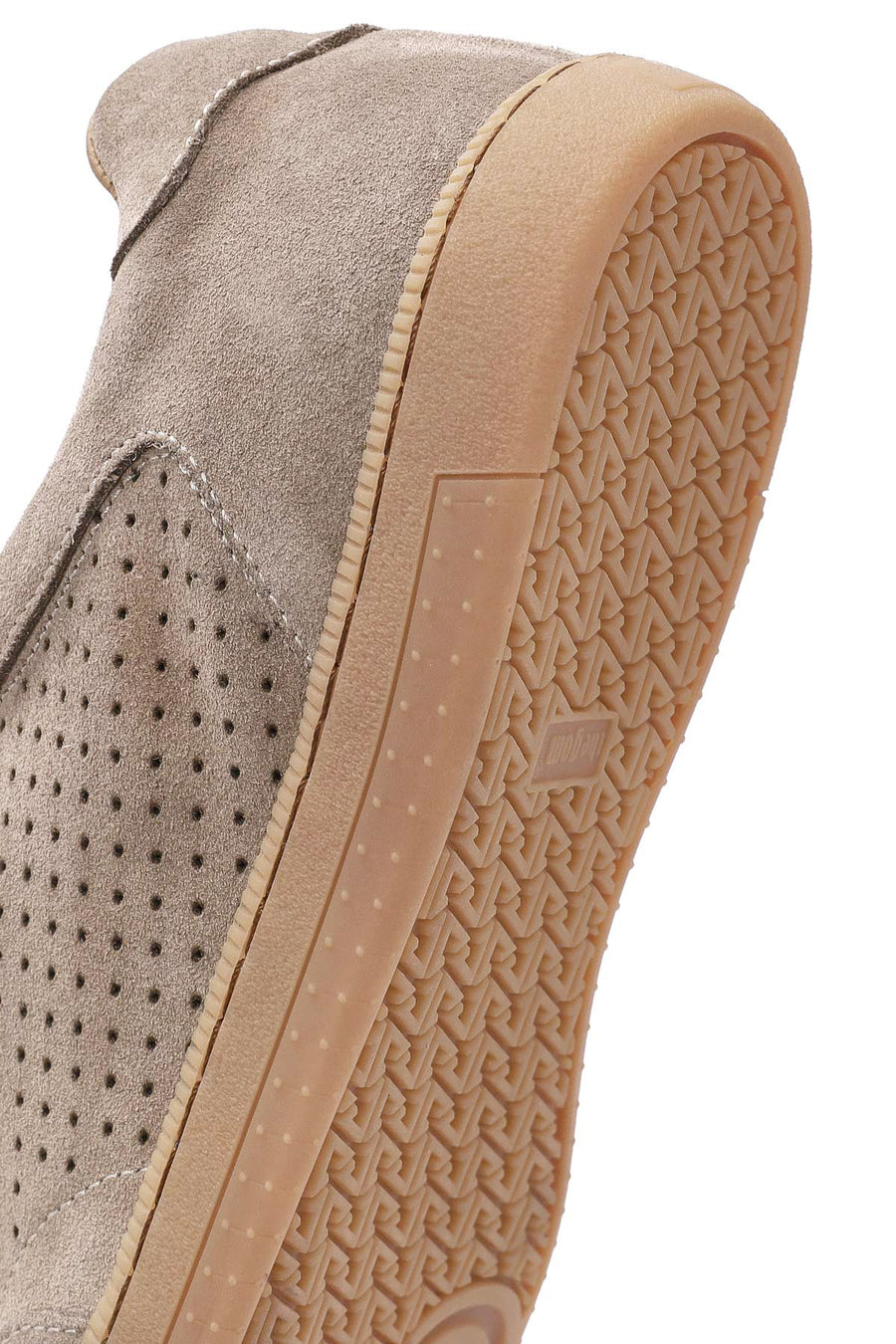 Erkek Bej Bağcıklı Süet Deri Sneaker