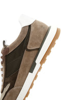 Men's Mink Leather Sneaker | Derimod