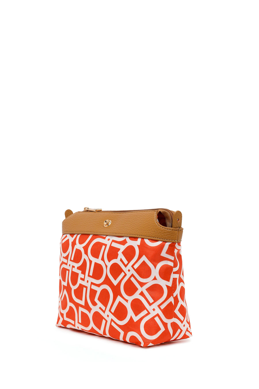 Woman Cream Long-Strap Shoulder Bag