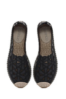 Women's Black Espadrille | Derimod