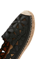 Women's Black Espadrille | Derimod