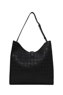 Woman Black Printed Shoulder Bag | Derimod