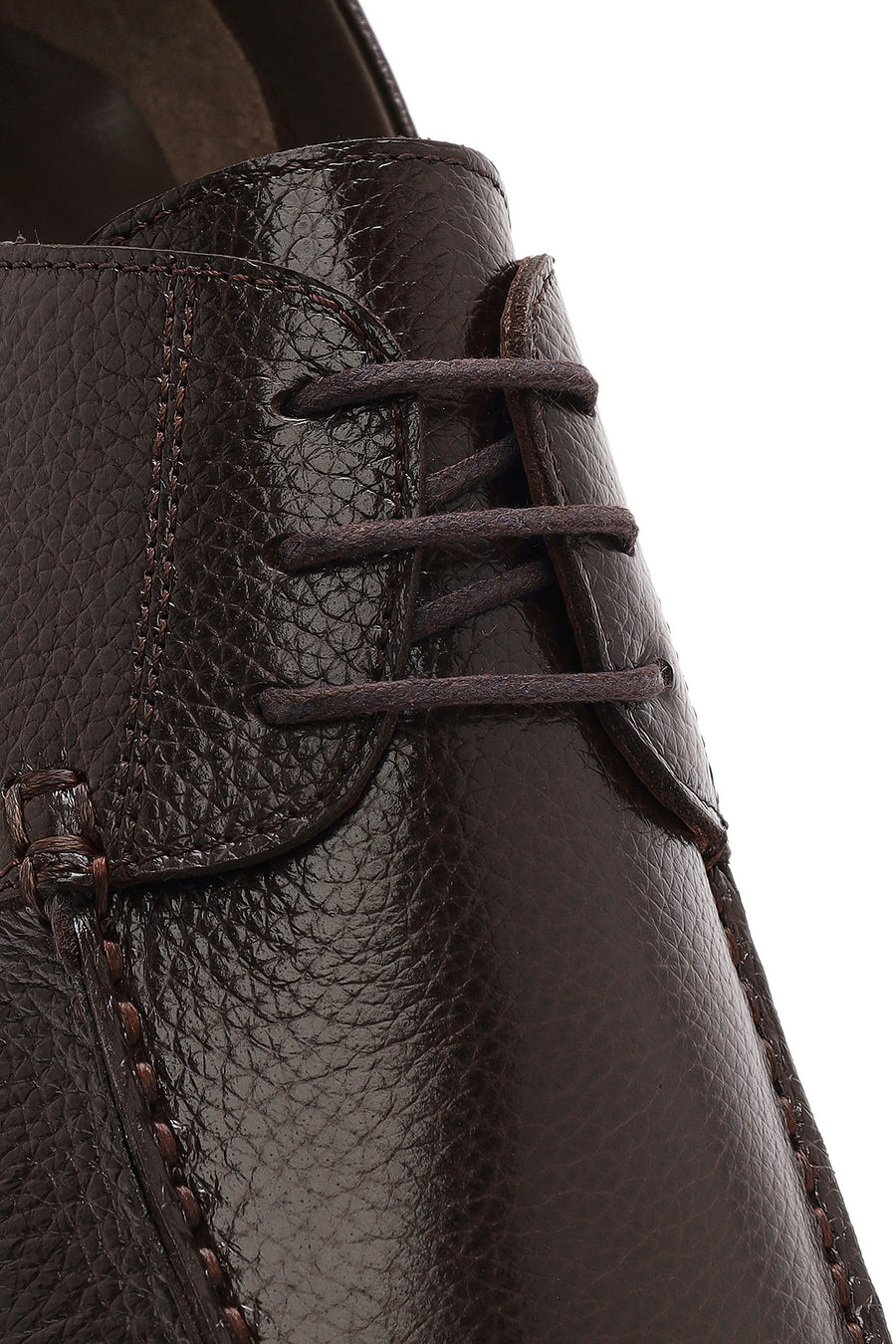 Men's Brown Lace-up Leather Casual Shoes