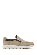 Men's Beige Nubuck Leather Casual Loafer | Derimod