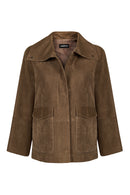 Florida-X Woman Mink A-Form Suede Jacket | Derimod