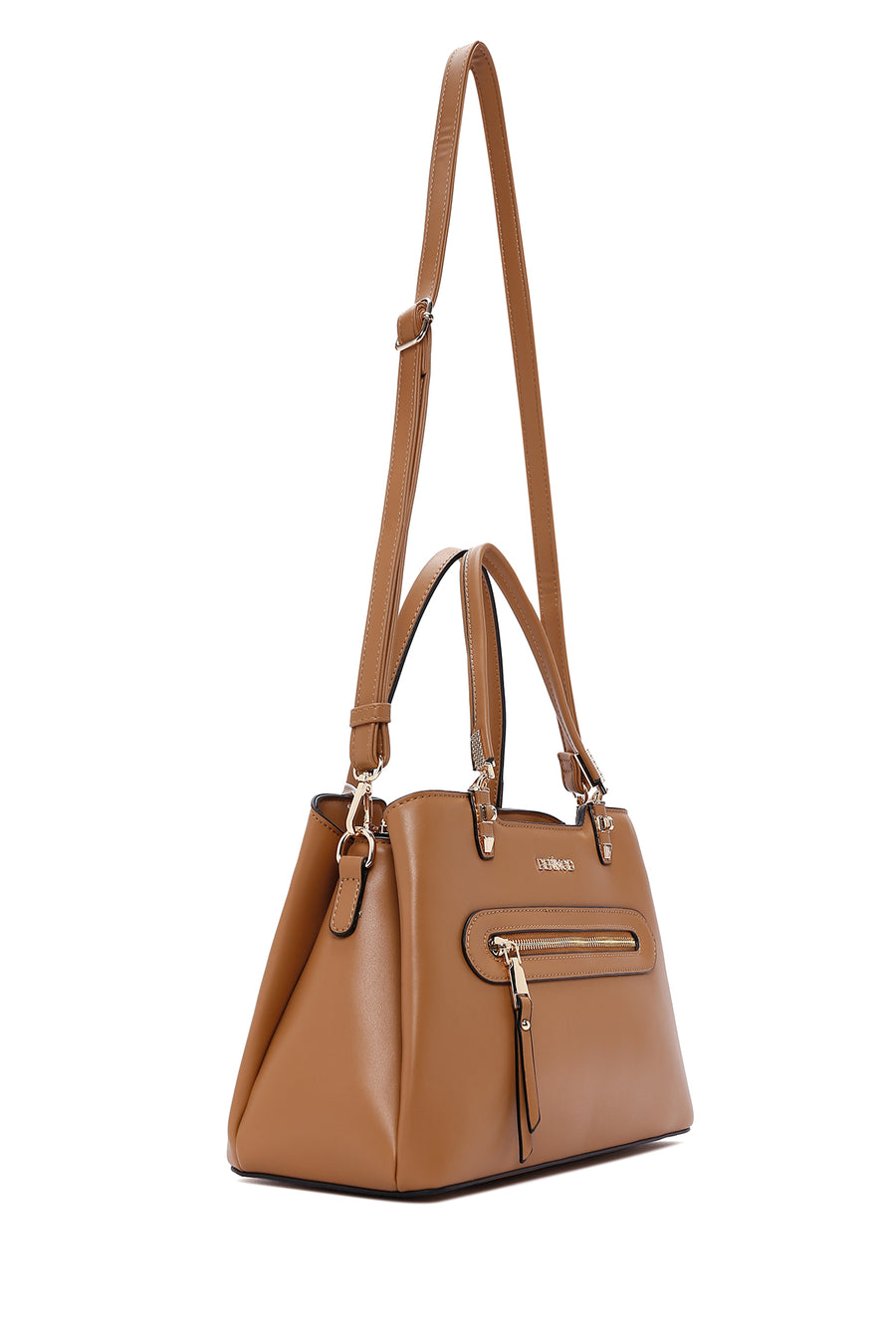 Women's Tan Long Strap Shoulder Bag