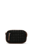 Women's Black Long Strap Printed Crossbody Bag | Derimod