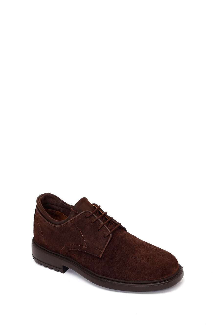 Male Brown Lace-up Suede Casual Shoes