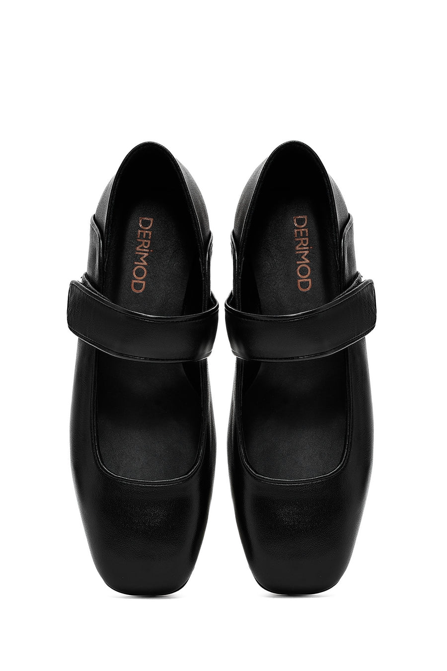 Women's Black Classic Leather Ballerinas