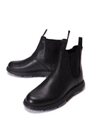 Men's Black Leather Chelsea Boots | Derimod