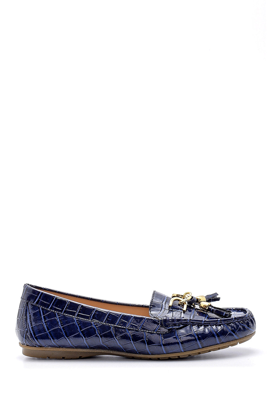 Kadın Kroko Desenli Rugan Loafer 20SFE1904E3 | Derimod
