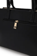 Woman Black Classic Shoulder Bag with Long Strap | Derimod