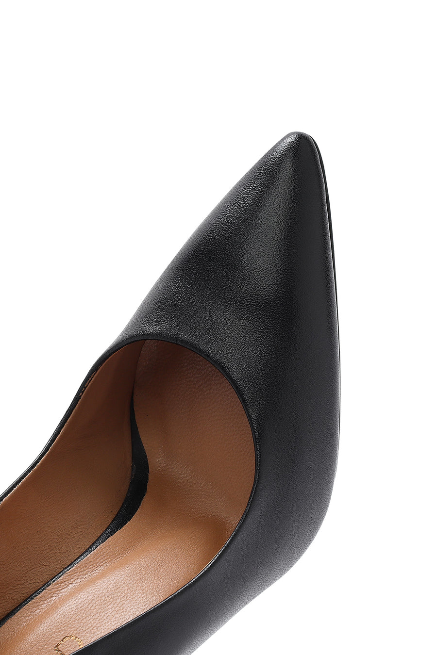 Women's Black High Thin Heel Leather Stiletto