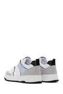 Women's White Suede Detailed Sneaker | Derimod