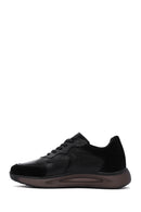 Men's Black Leather Sneaker | Derimod