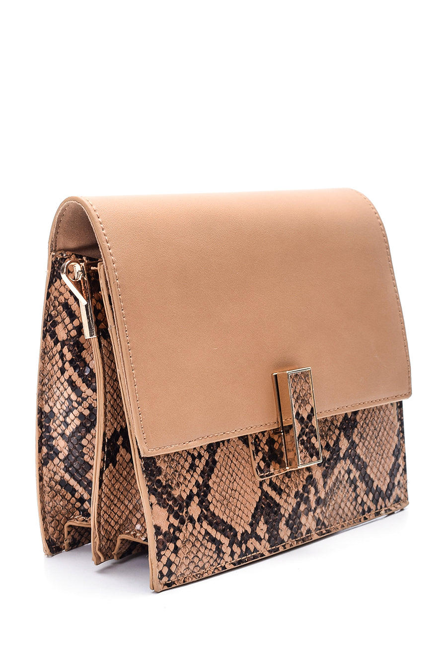 Women's Crocodile Patterned Flap Bag