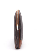 Women's Brown Synthetic Leather Document Bag | Derimod
